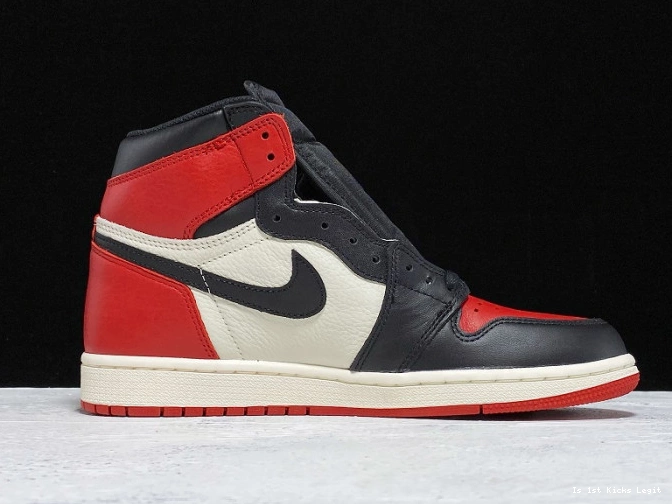 Jordan Air 1 Retro Bred High Toe OG 555088-610 0812